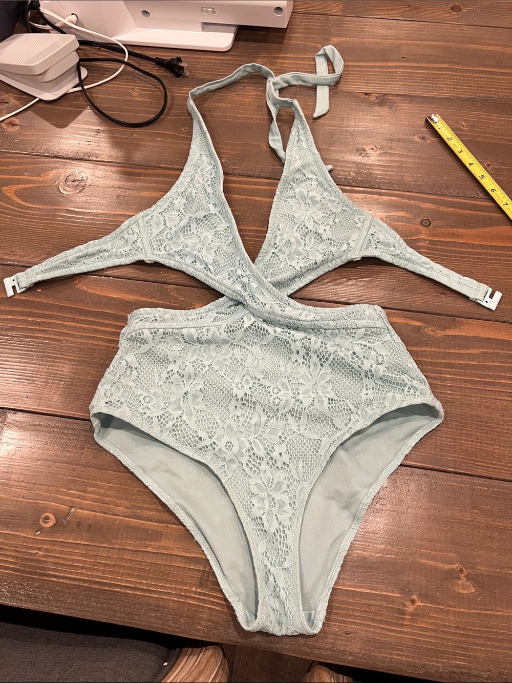 Women’s one piece swim with lace